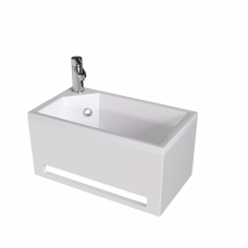 Раковина подвесная с панелью 1Marka Tiny XS MINI L У86733 белая